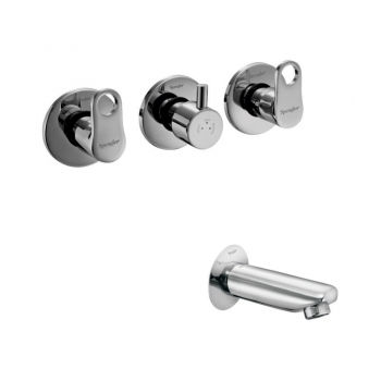 Concealed Wall Mixer, One Piece